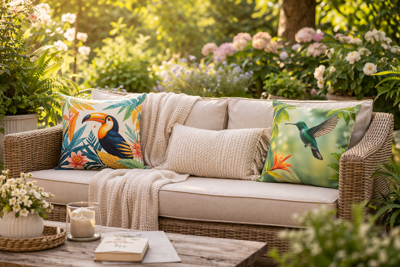 Outdoor Bird Pillows