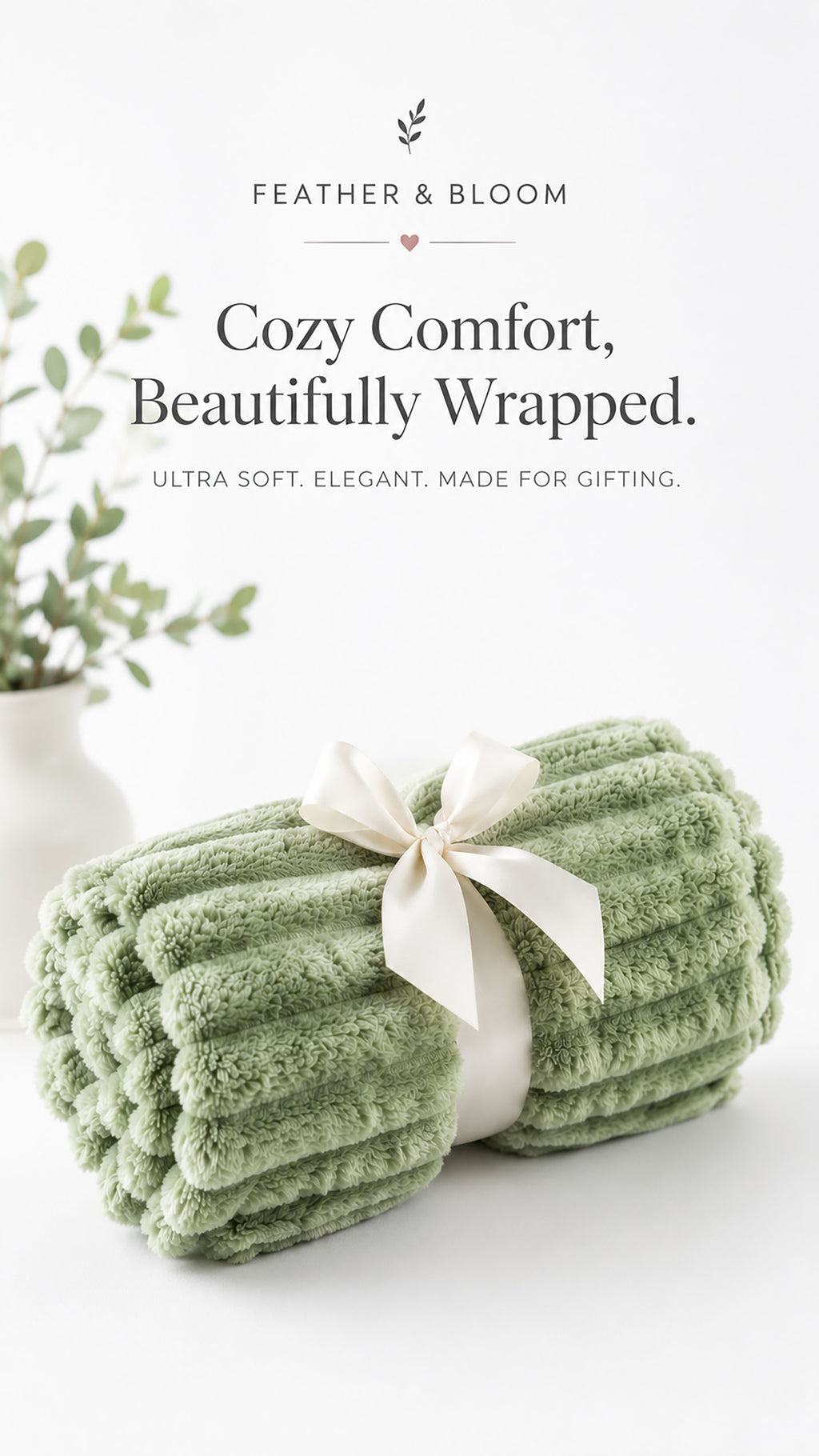 Signature Cozy Throw Green